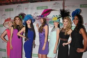 LOS ANGELES, JAN 7 - Derby Hats on Models at the 7th Unbridled Eve Derby Prelude Party at the The London Hotel on January 7, 2016 in West Hollywood, CA photo