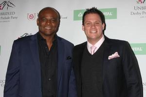 LOS ANGELES, JAN 7 - Warren Moon, Bob Guiney at the 7th Unbridled Eve Derby Prelude Party at the The London Hotel on January 7, 2016 in West Hollywood, CA photo