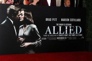 LOS ANGELES, NOV 9 - Atmosphere at the Allied Fan Screening at the Village Theater on November 9, 2016 in Westwood, CA photo