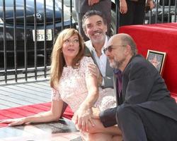 LOS ANGELES, OCT 17 - Allison Janney, Chuck Lorre, Richard Schiff at the Allison Janney Hollywood Walk of Fame Star Ceremony at the Gower and Hollywood on October 17, 2016 in Los Angeles, CA photo