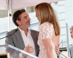 LOS ANGELES, OCT 17 - Chuck Lorre, Allison Janney at the Allison Janney Hollywood Walk of Fame Star Ceremony at the Gower and Hollywood on October 17, 2016 in Los Angeles, CA photo