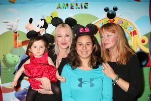 LOS ANGELES, DEC 4 - Amelie Bailey, Adrienne Frantz Bailey, Kylie Lyn Rodriguez, Andrea Evans at the Amelie Bailey s 1st Birthday Party at Private Residence on December 4, 2016 in Studio CIty, CA photo