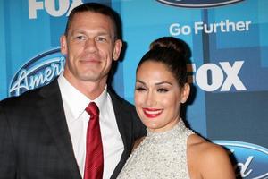 LOS ANGELES, APR 7 - John Cena, Nikki Bella at the American Idol FINALE Arrivals at the Dolby Theater on April 7, 2016 in Los Angeles, CA photo