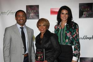 LOS ANGELES, JAN 29 - Terrell Fletcher, Angie Harmon, Sophia A Nelson at the An Evening with The Woman Code Event at the City Club on January 29, 2016 in Los Angeles, CA photo