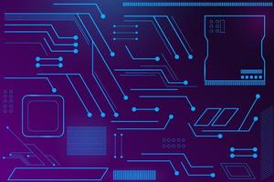 motherboard with circuit vector