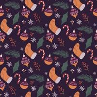 merry christmas pattern vector