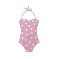 swimsuit with dots pattern vector