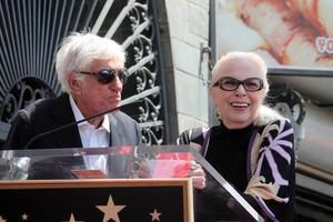 LOS ANGELES, APR 28 - Dick Van Dyke, Barbara Bain at the Bairbara Bain Hollywood Walk of Fame Star Ceremony at the Hollywood Walk of Fame on April 28, 2016 in Los Angeles, CA photo