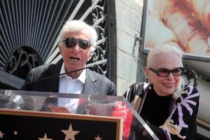 LOS ANGELES, APR 28 - Dick Van Dyke, Barbara Bain at the Bairbara Bain Hollywood Walk of Fame Star Ceremony at the Hollywood Walk of Fame on April 28, 2016 in Los Angeles, CA photo