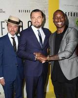 LOS ANGELES, OCT 24 - Fisher Stevens, Leo Dicaprio, Tyrese Gibson at the Screening Of National Geographic Channel s Before The Flood at Bing Theater At LACMA on October 24, 2016 in Los Angeles, CA photo