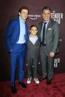 LOS ANGELES, DEC 12 - Tye Sheridan, Daniel Ranieri, J R Moehringer at The Tender Bar Premiere at the TCL Chinese Theater IMAX on December 12, 2021 in Los Angeles, CA photo