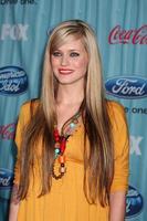 Megan Corkrey arriving at the American idol Top 13 Party at AREA in Los Angeles, CA on
March 5, 2009 photo