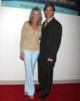 Catherine Oxenberg and Casper Van Dien arriving at The Answer is You PBS Television Special Taping at Club Nokia in LA Live, Los Angeles, CA on August 20, 2009 photo