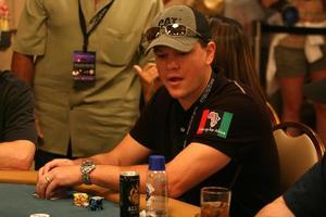Matt Damon inside the Ante up for Africa Poker Tournament at the 2008 World Series of Poker, at the Rio All-Suite Hotel and Casino in
Las Vegas, NV
July 2, 2008
 2008 Kathy Hutchins Hutchins Photo