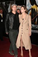 Brad Pitt  and  Angelina Jolie Beowulf  PremiereMann s Village TheaterLos Angeles, CANovember 5, 20072007 Kathy Hutchins   Hutchins Photo