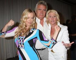 Jennifer Gareis, John McCook,  and  Alley Mills at The Bold  and  The Beautiful Fan Club Luncheon  at the Sheraton Universal Hotel in  Los Angeles, CA on August 29, 20092009 Kathy Hutchins   Hutchins Photo
