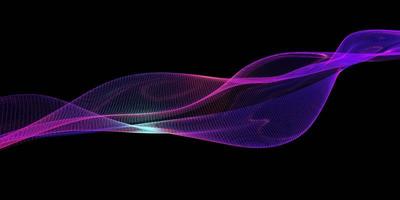 poly wire grid swaying mesh abstract background net of glitter 3D illustration photo