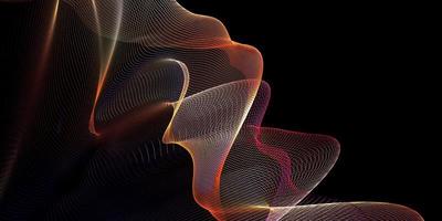 poly wire grid swaying mesh abstract background net of glitter 3D illustration photo