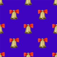 Seamless pattern with Christmas bell photo