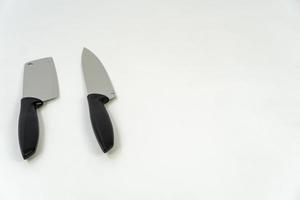 metal and black knife, sharpened steel knife with plastic handle, guadalajara photo
