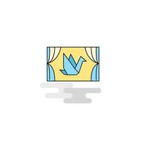 Flat Window Icon Vector