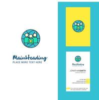 Group avatar Creative Logo and business card vertical Design Vector