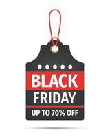 Black Friday sales tag. Black friday design, sale, discount, advertising, marketing price tag. Clothes, furnishings, cars, food sale,