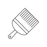 Paint brush line icon vector