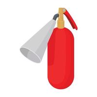 Fire extinguisher icon, cartoon style vector