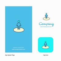 Avatar Company Logo App Icon and Splash Page Design Creative Business App Design Elements vector