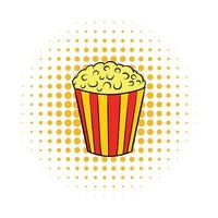 Popcorn comics icon vector