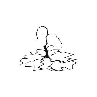 Drought icon in simple style