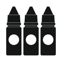 Refill bottles icon, simple style vector