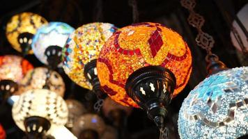 Beautiful bead lamps, decoration video