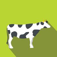 Spotted cow icon, flat style vector