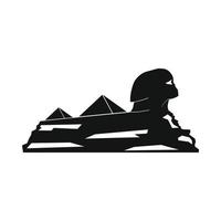 Sphinx icon, simple style vector