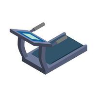 icono de cinta de correr, estilo 3d isométrico vector