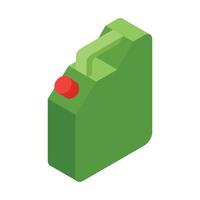 Jerrycan oil isometric 3d icon vector