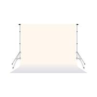White paper studio backdrop icon, cartoon style vector