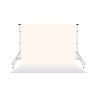 White paper studio backdrop icon, cartoon style vector