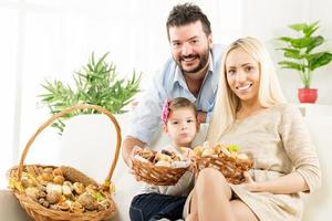 Happy Family With Good Appetite photo