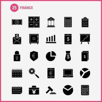 iconos de glifos sólidos financieros establecidos para infografías kit uxui móvil y diseño de impresión incluyen dólar moneda dinero flor venta nube descuento venta colección moderno logotipo infográfico y pictograma vector