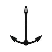 Old anchor icon vector