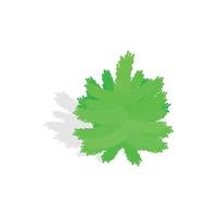 Small christmas tree icon, isometric 3d style vector