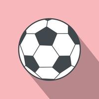 icono plano de balón de fútbol vector