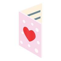 Greeting Card isometric 3d icon vector