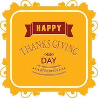 Happy Thanks Giving day design vector