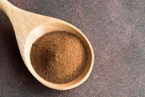 Ground Cinnamon on a Spoon photo