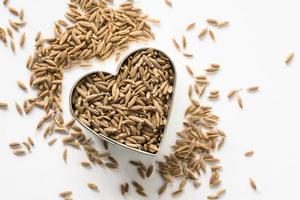 Cumin Seeds in a Heart Shape photo