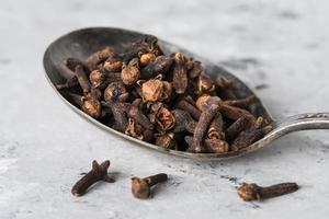 Whole Cloves Spice on a Spoon